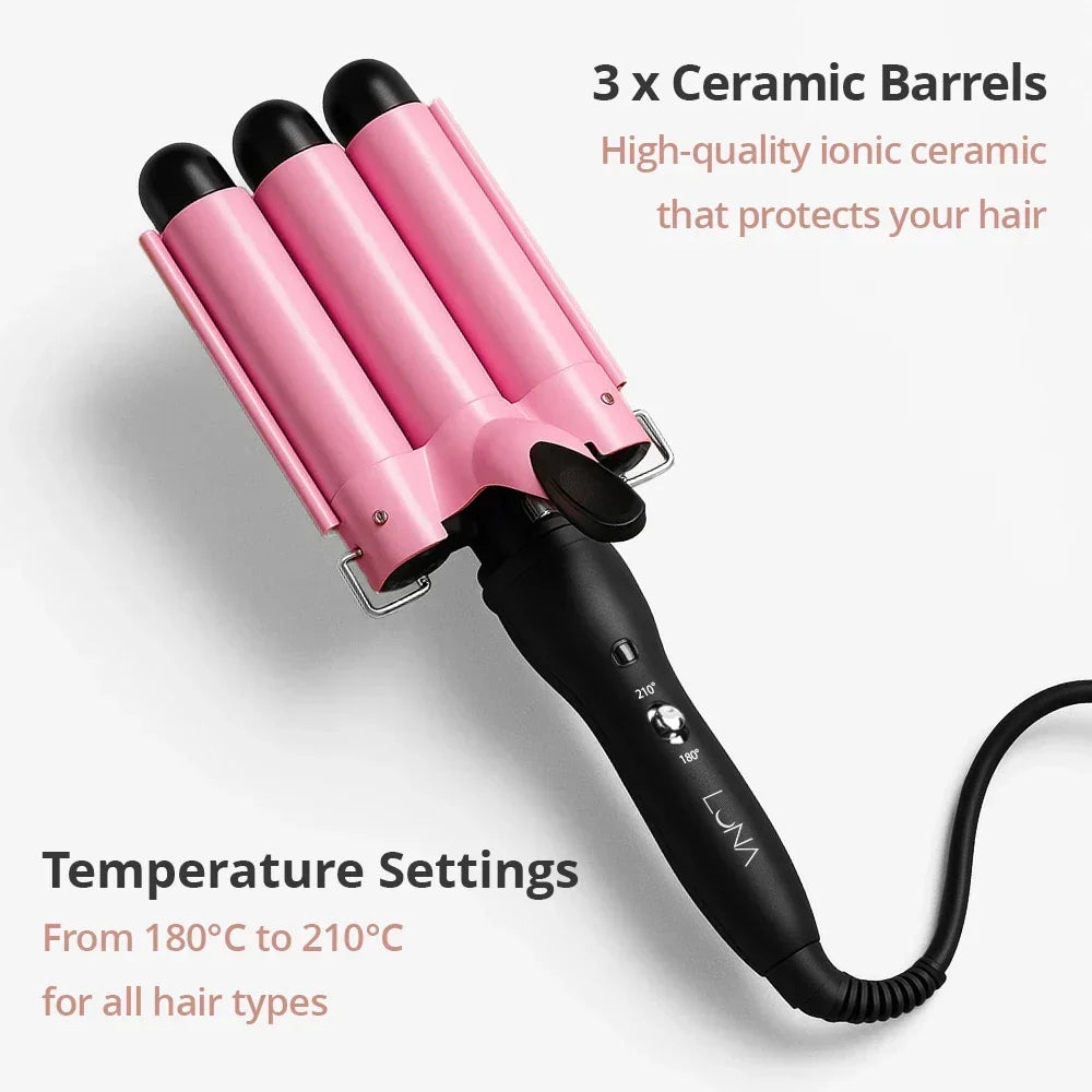 Modelador de Cabelo Ondas Triplas